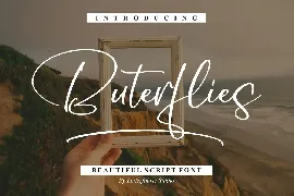 Buterflies Script Font