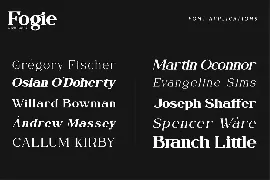 Fogie - Modern Serif Family 10 Fonts