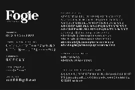 Fogie - Modern Serif Family 10 Fonts