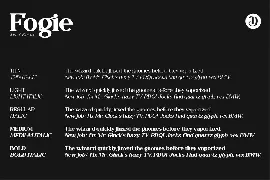 Fogie - Modern Serif Family 10 Fonts