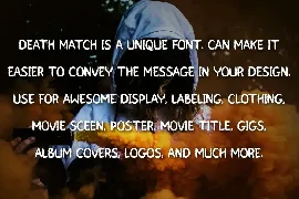 DEATH MATCH - Horror Font