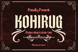 Kohirug font