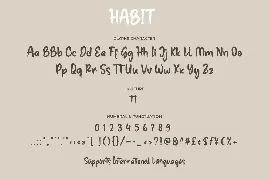 Habit font