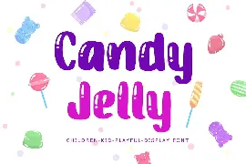 Candy Jelly Playful Display Font