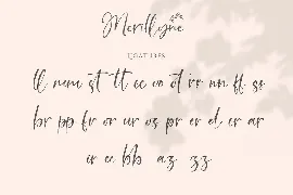 Merillyne Signature Script Handwriting Font