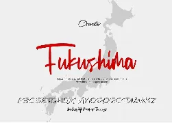 Fukushima Modern Calligraphy font