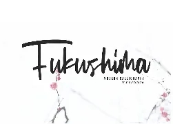 Fukushima Modern Calligraphy font