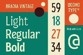 Bradia Vintage font