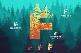 Forests Layered Font