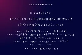 Magical Script font