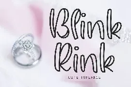 Blink Rink Cute Typeface font