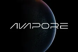 Avapore modern font