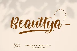 Beauttya Modern Script Font