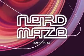 Nerd Maze - Creative Font