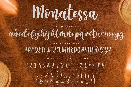 Monatessa - Modern Calligraphy Font