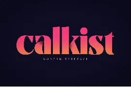 Calkist font