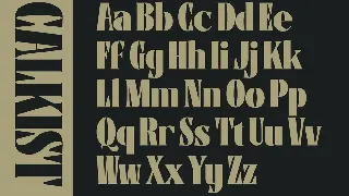 Calkist font