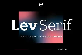 Lev Serif font