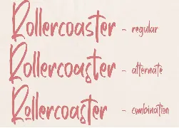 Rollercoaster - Marker Font