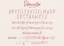 Rollercoaster - Marker Font