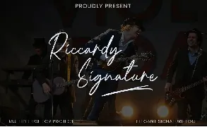 Riccardy Signature Font