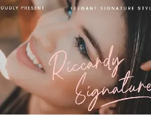 Riccardy Signature Font