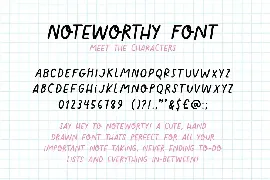 Noteworthy Font