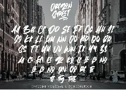 Oregon Street - Urban Brush Font