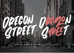 Oregon Street - Urban Brush Font