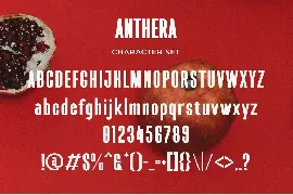 Anthera - Modern Condensed Sans Serif font