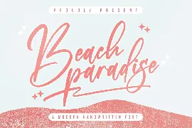 Beach Paradise Modern Handwritten Font