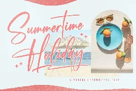 Beach Paradise Modern Handwritten Font