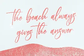 Beach Paradise Modern Handwritten Font