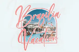 Beach Paradise Modern Handwritten Font