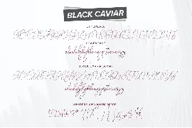 Black Caviar Script Font