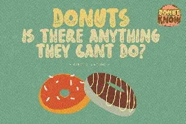 Donut Know - Unique Display Font