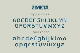 Zimeta font