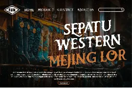 Bulky - Western Typeface font