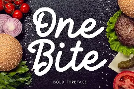 One Bite Bold Calligraphy Font