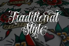 Blessed | Traditional Tattoo Fonts