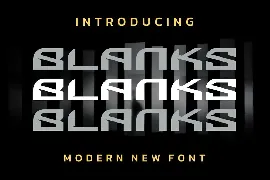 BLANKS FONT