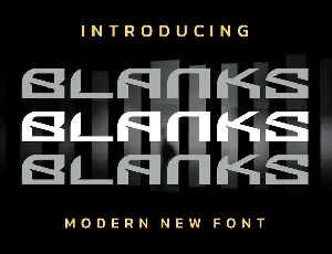 BLANKS FONT