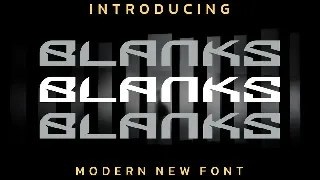 BLANKS FONT