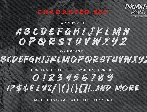 Dalmatian Brush - Unique Display Font