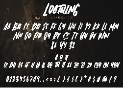 Loathing - Brush Font