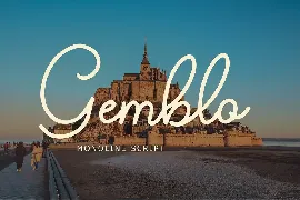 Gemblo Calligraphy Monoline Font