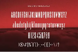 Balistik - A Condensed Sans Serif font