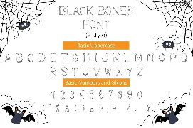 Black Bones Halloween Font