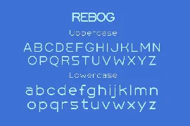 Rebog font