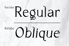 Antobe - Modern Serif font